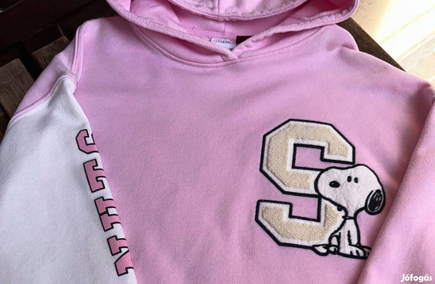 Pink Snoopy kapucnis felső,164,M-L-es méretben (Zara)