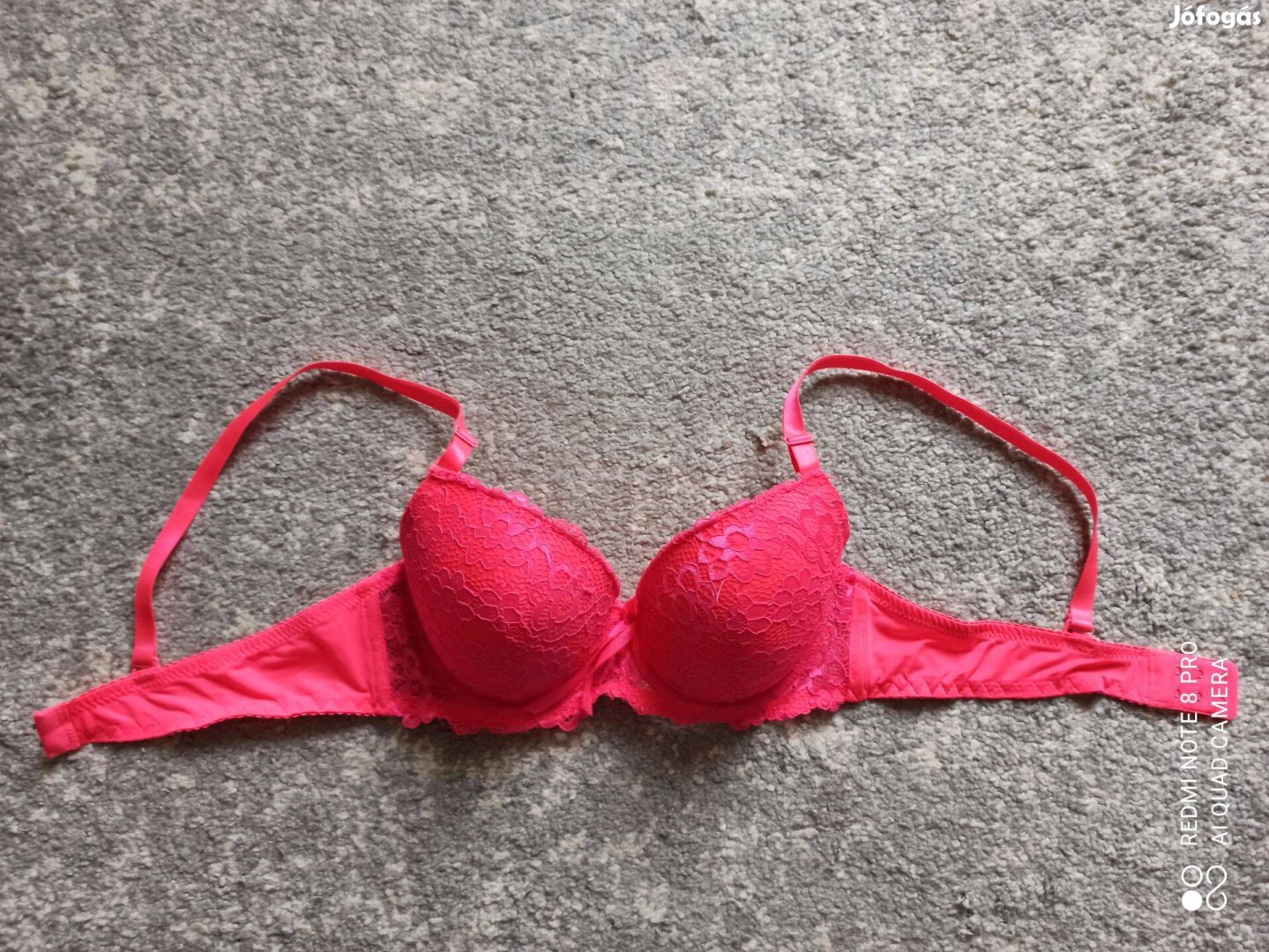 Pink csipkés szivacsos melltartó 75B