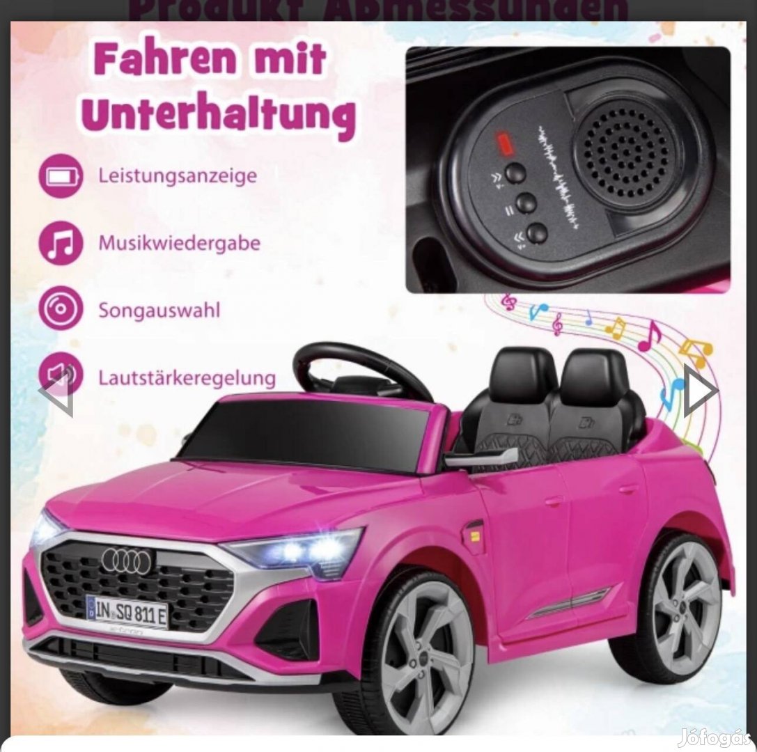 Pink elektromos Audi