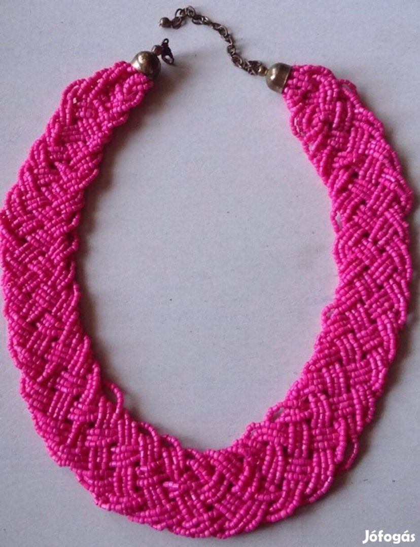 Pink gyöngyös nyaklánc
