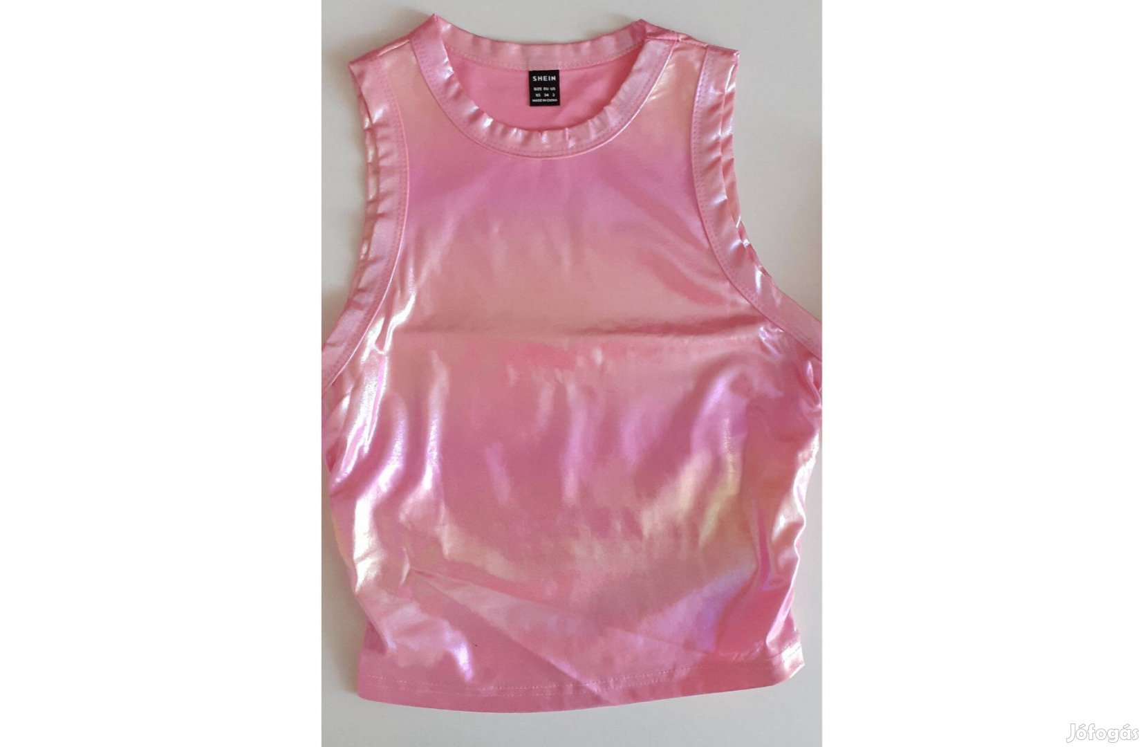 Pink hologramos top Xs