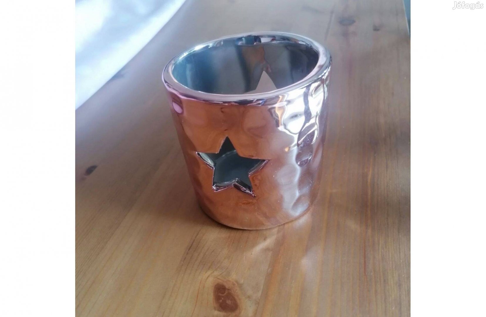 Pink színű kerámia mécsestartó eladó!