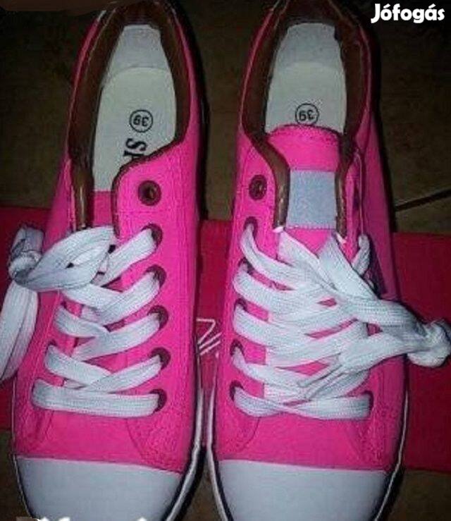 Pink színű vászon Cipő Új 39