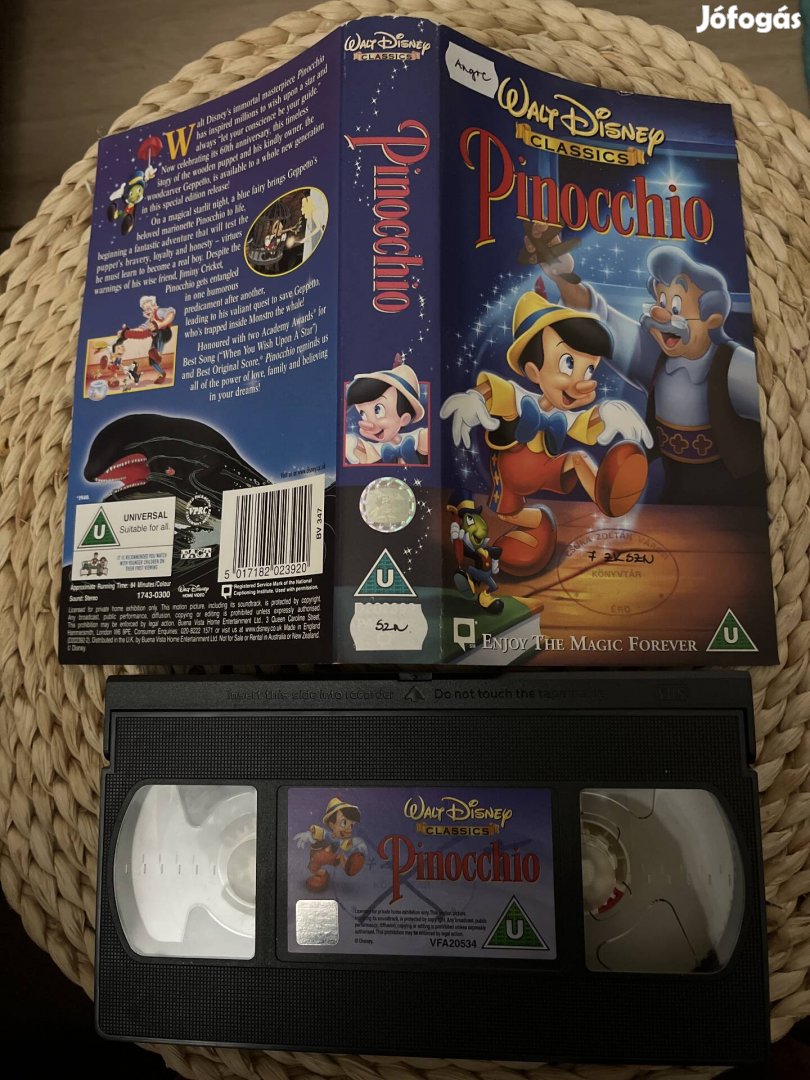 Pinocchio vhs