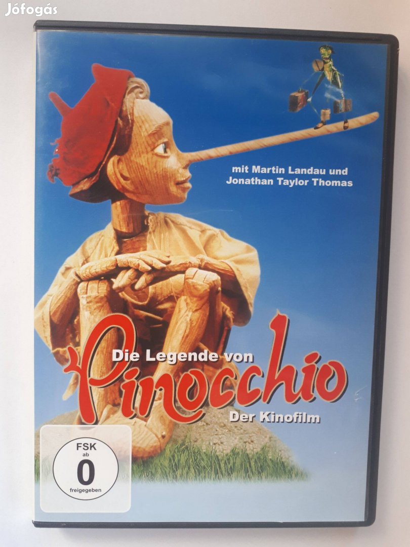 Pinokkio német nyelvű DVD (posta 510 Ft)