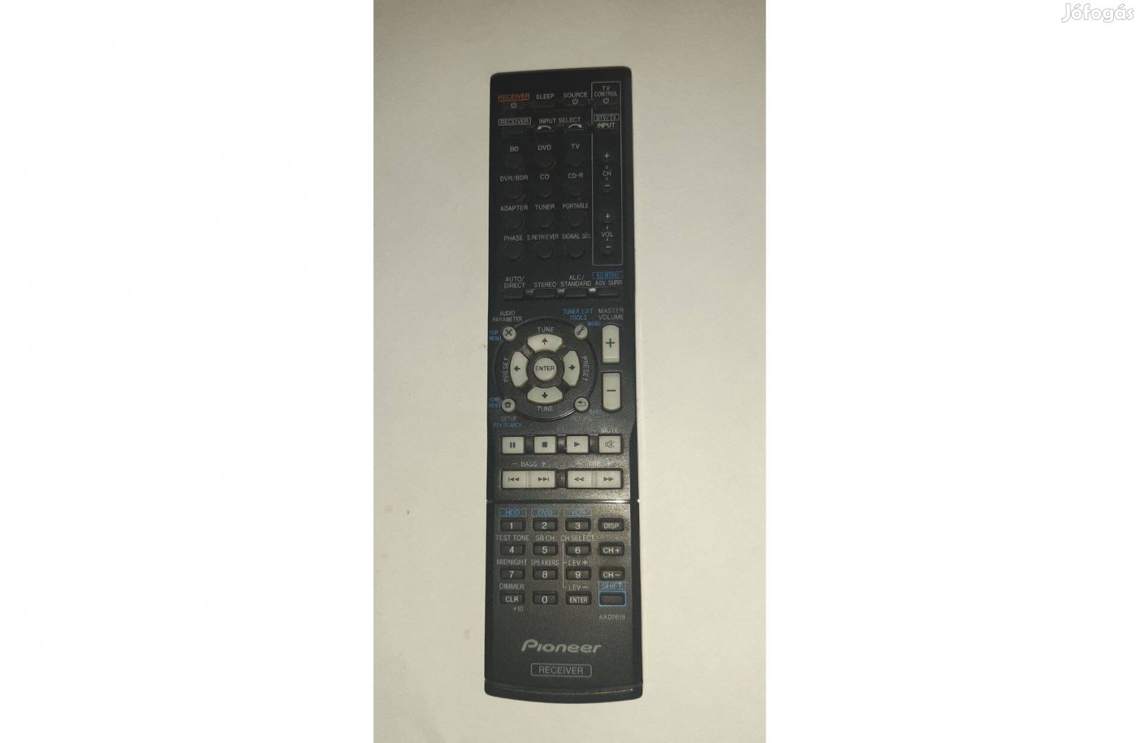 Pioneer Axd7618 eredeti rendszer távirányító házimozi