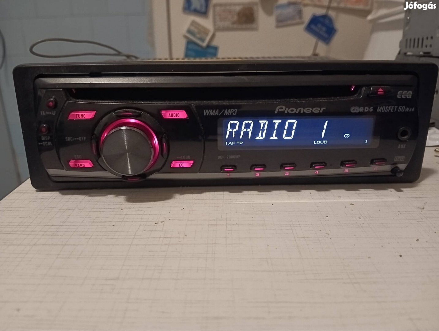 Pioneer Bluetooth autórádió, fejegység, CD.