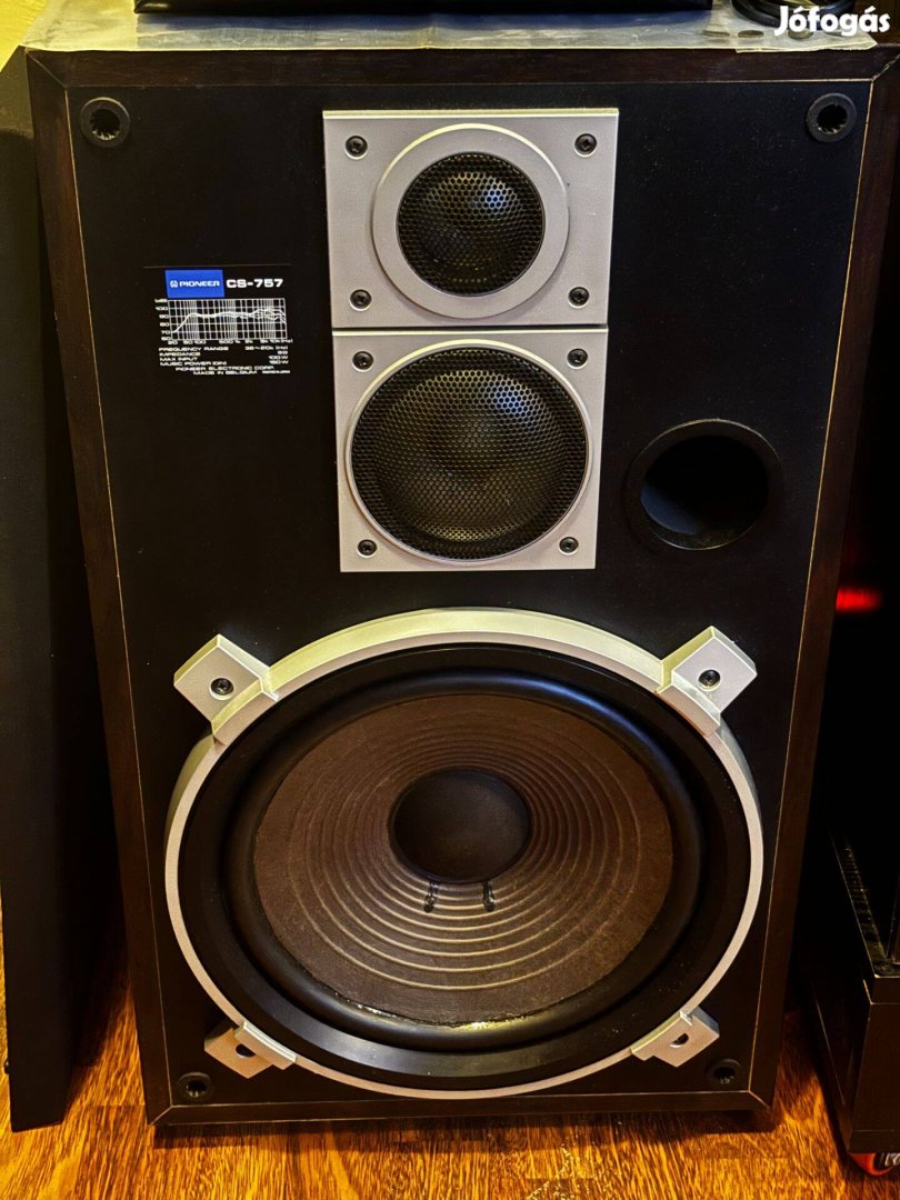 Pioneer CS-757 3 utas bass reflex hangfal (Hibátlan szép állapot!)