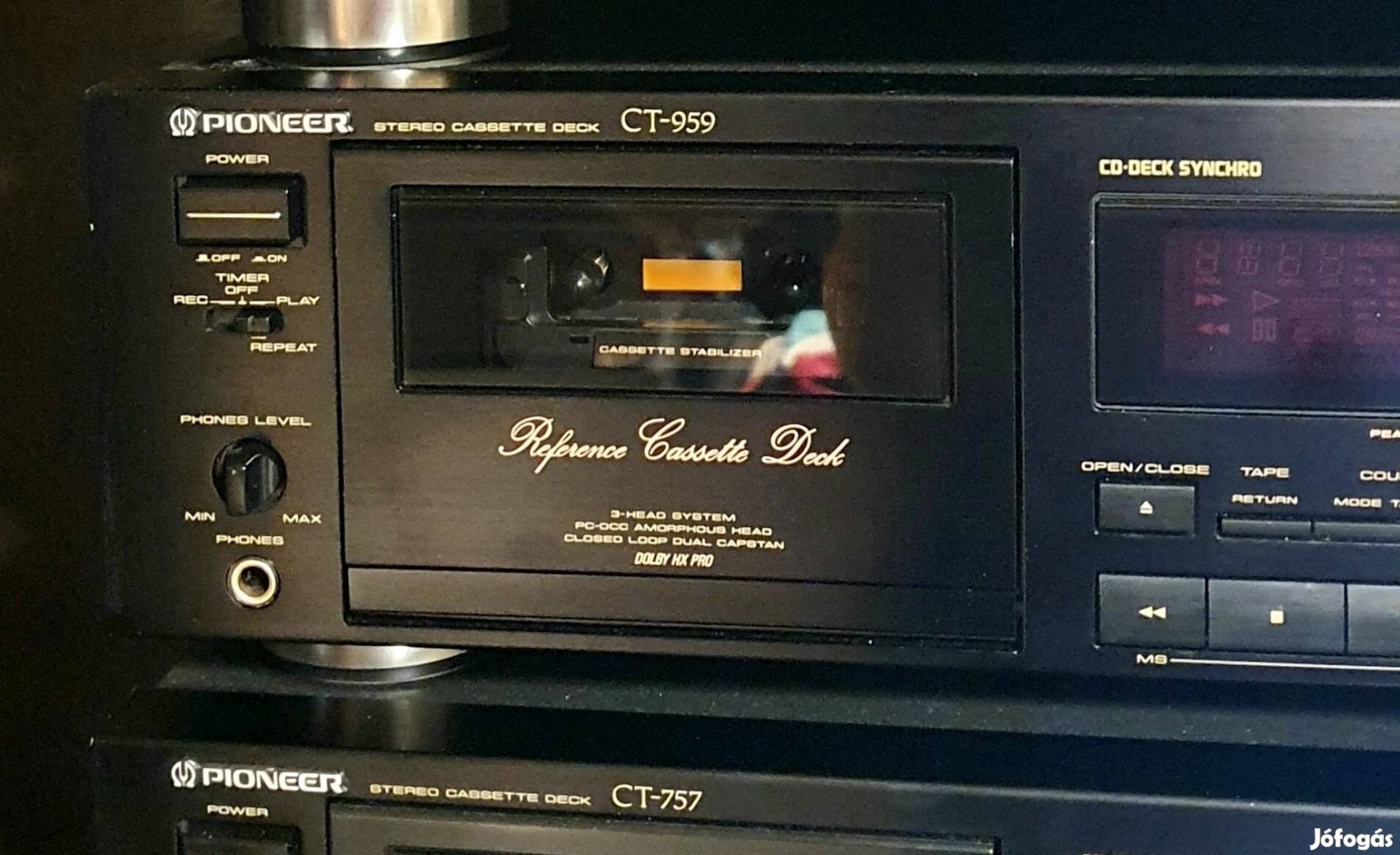 Pioneer CT 959deck+A656 stereo erősítő 