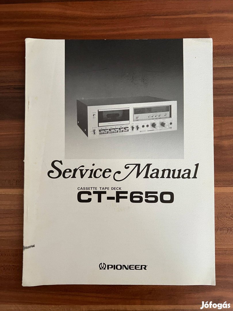 Pioneer CT F 650 gyári eredeti szerviz könyv, utasítás, leírás