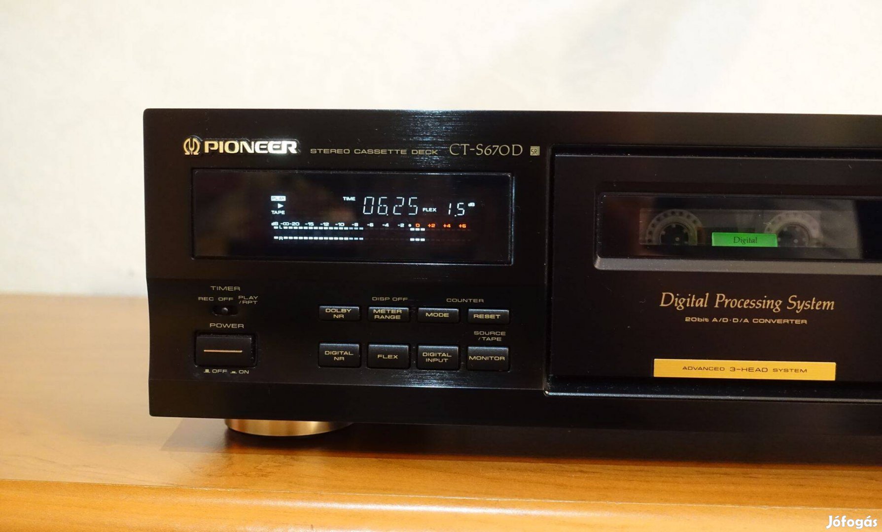 Pioneer CT S670D a Digitális Analóg kazettás magnó deck kazetta