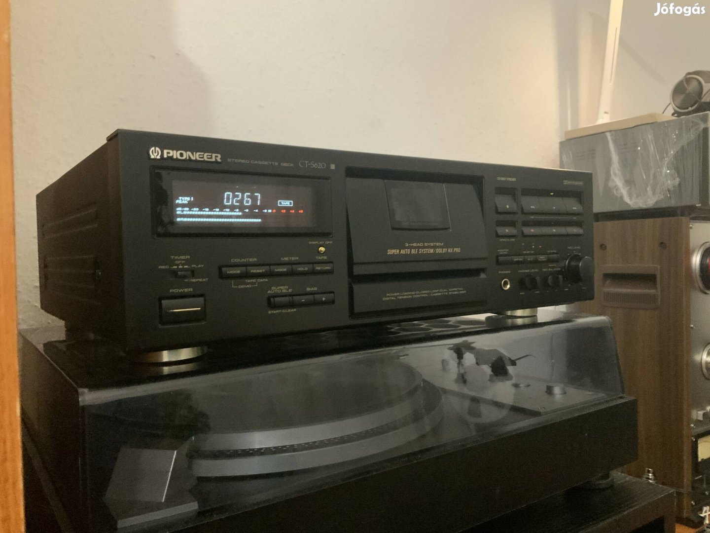 Pioneer CT S 620 s High End Kazettás Magno Deck újszerű 