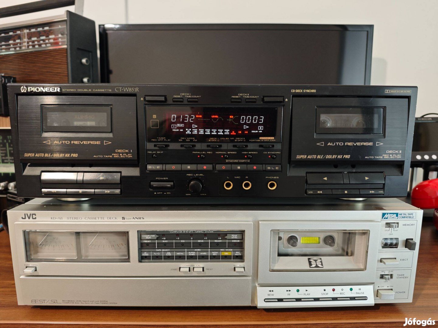 Pioneer CT-W851R dupla kazettás magnó deck eladó
