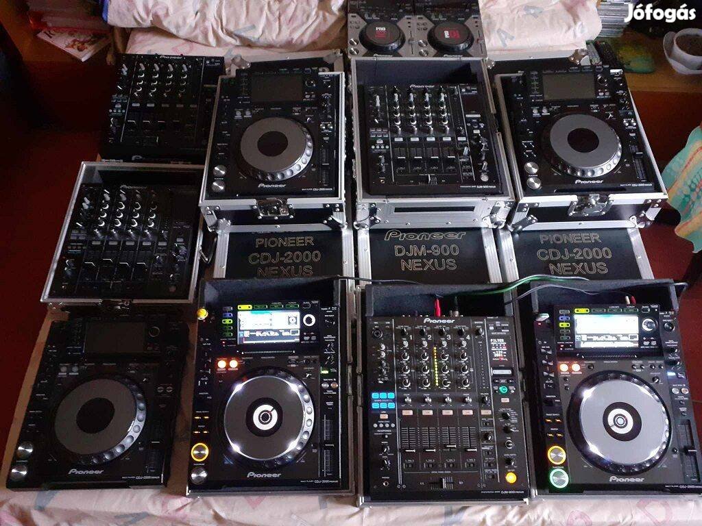 Pioneer Cdj 2000 Nexus, Djm 900 Nexus, Djm 800. + rack