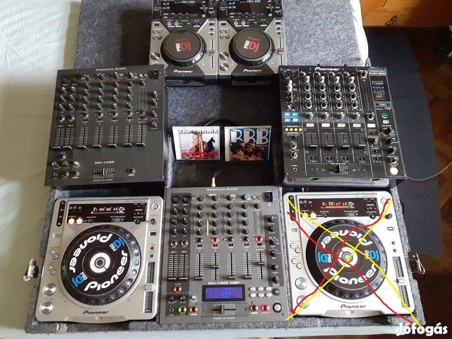 Pioneer Cdj 800Mk2, Djm 800, American Audio MX 1400 DSP