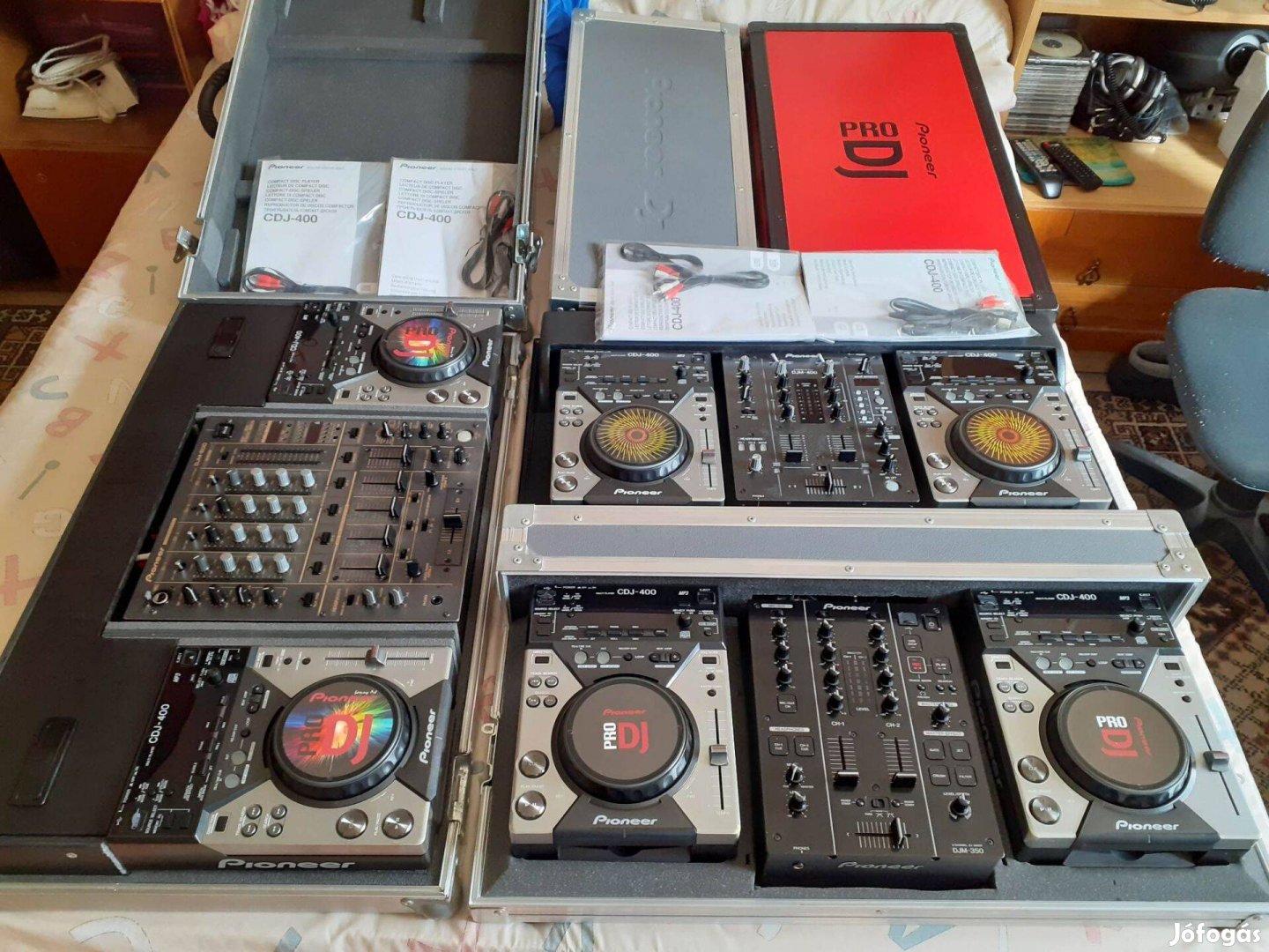 Pioneer Cdj, Djm 400 szett kombi, egyes rack. Cserélhetők is