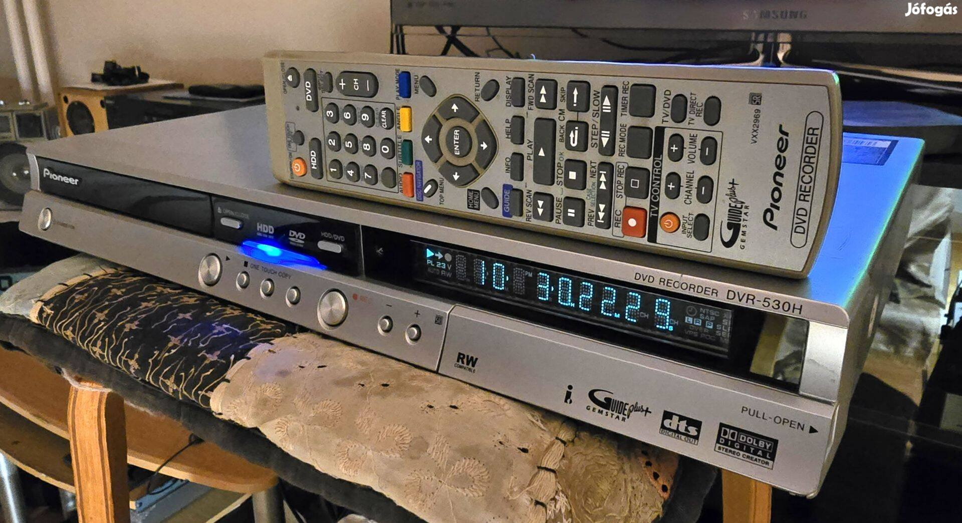Pioneer DVR-530H merevlemezes DVD író