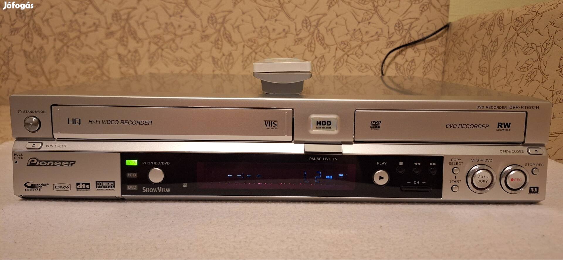 Pioneer DVR RT602HS dvd/hdd/vhs videó combo 