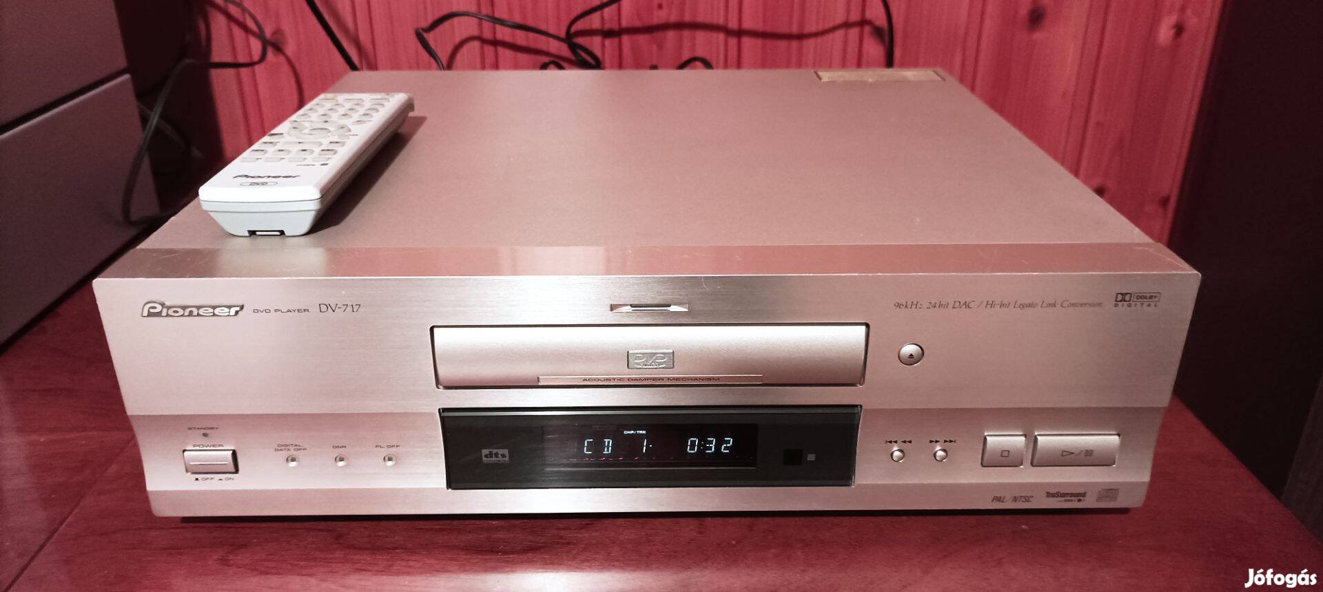 Pioneer DV 717 dvd játszó