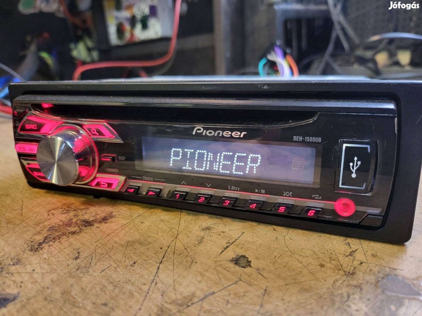 Pioneer Deh-1500UB fejegység (Usb/aux/cd)