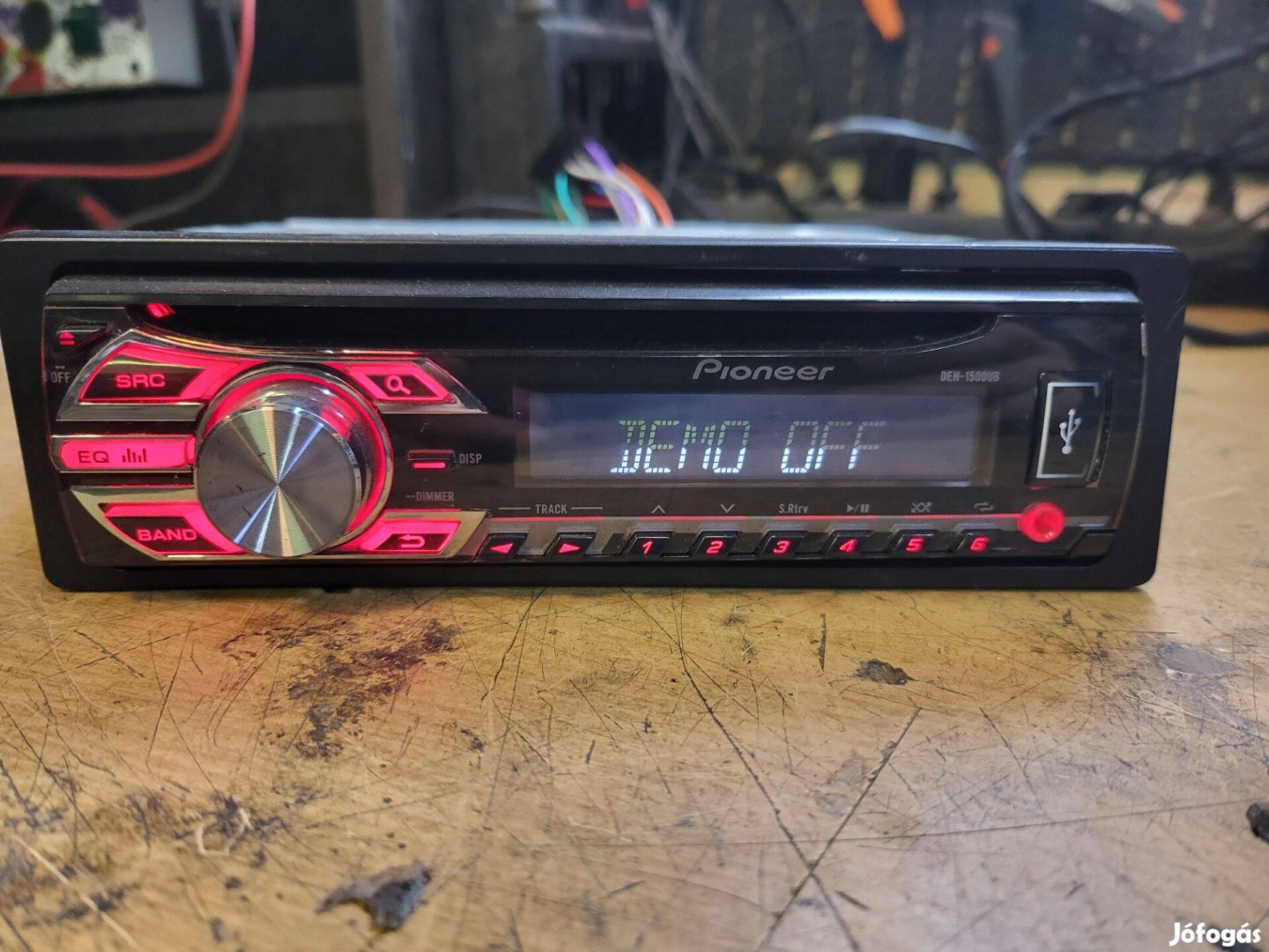 Pioneer Deh-1500UB fejegység (Usb/aux/cd)