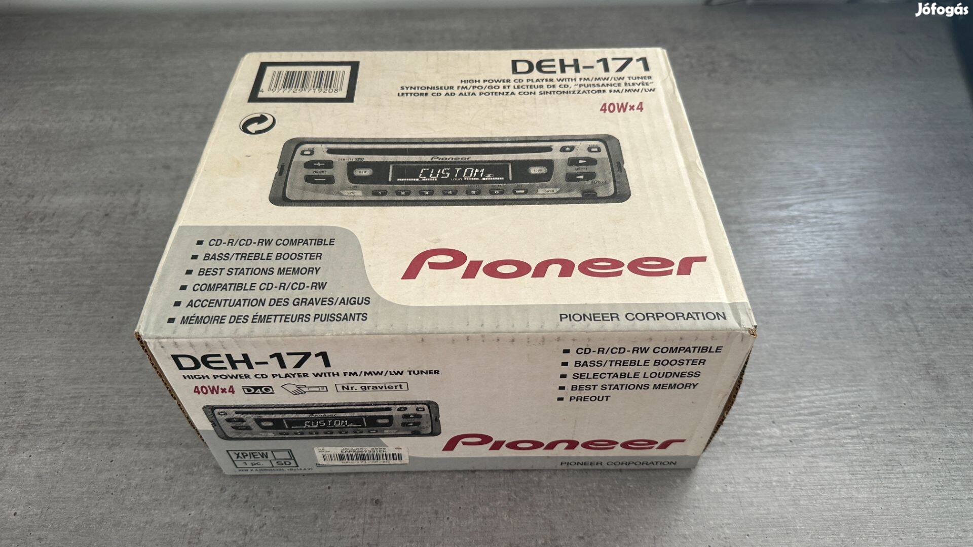 Pioneer Deh-171 CD-rádió