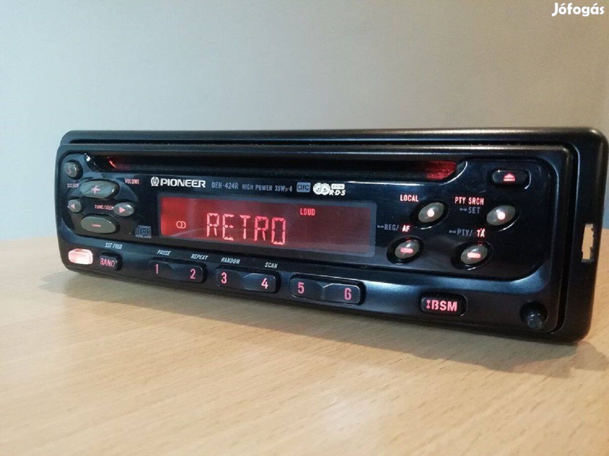 Pioneer Deh-424R retro cd rádió autórádió fejegység