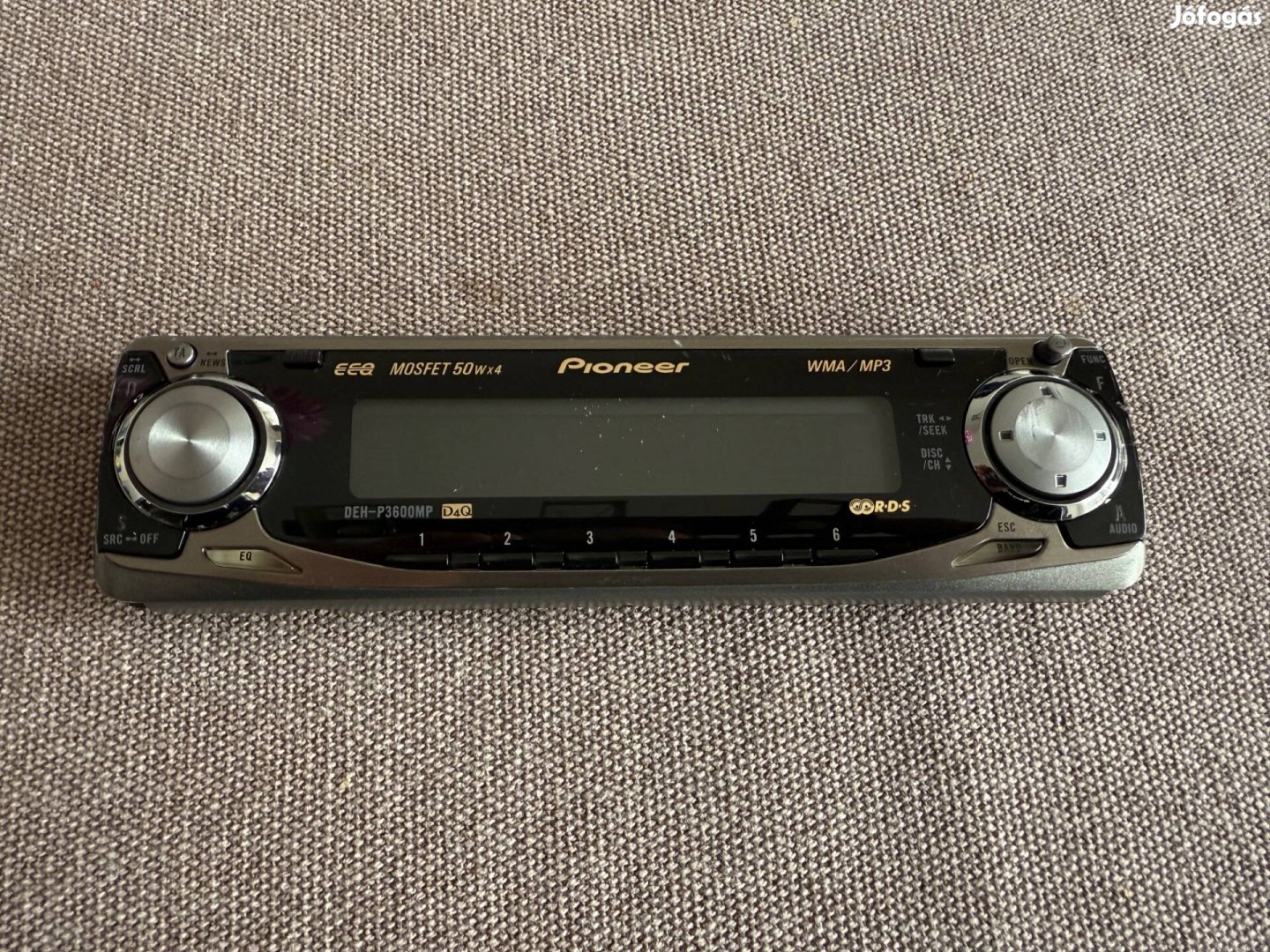 Pioneer Deh-P3600MP előlap, levehető előlap, autórádió autó hifi