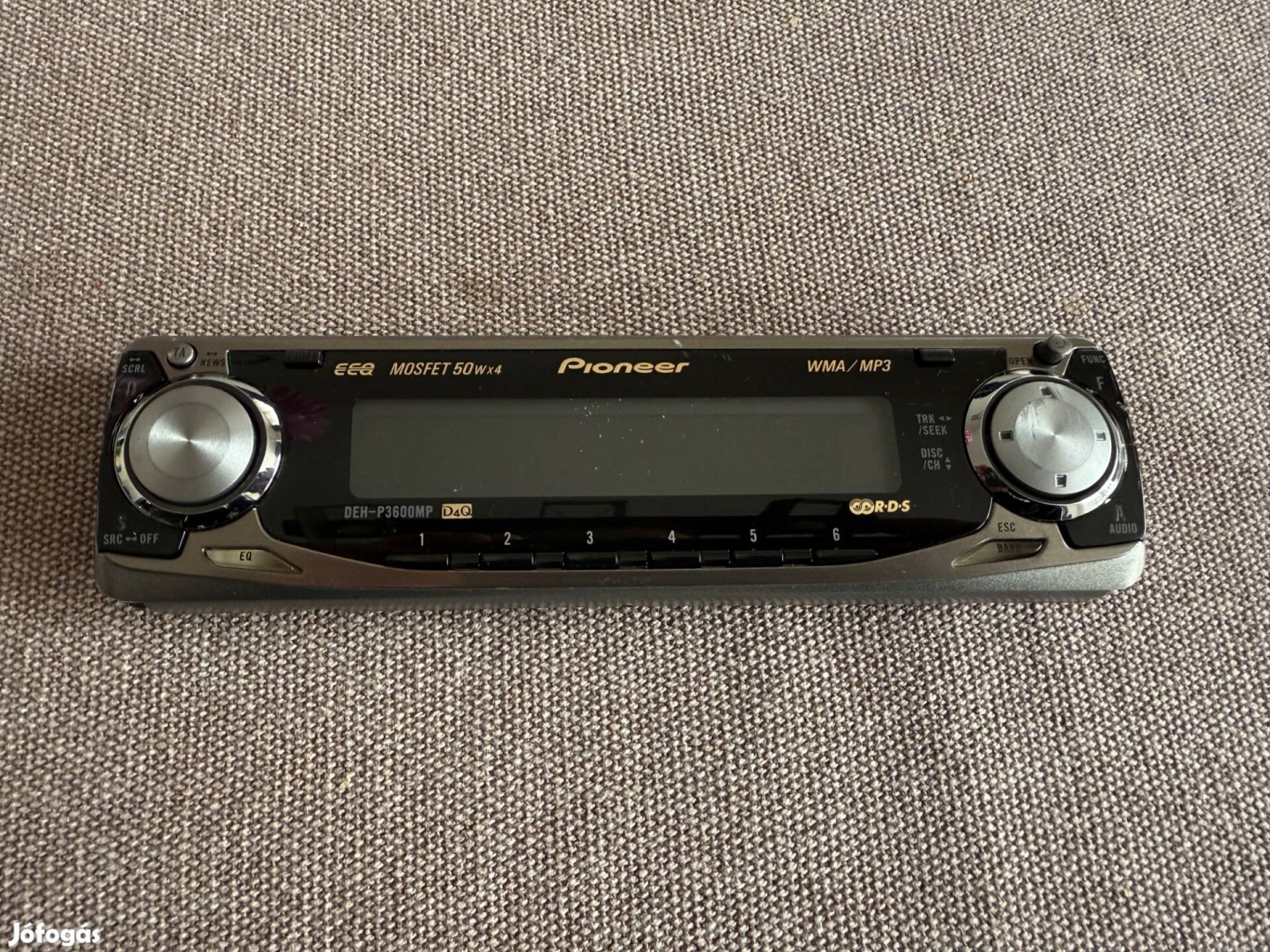 Pioneer Deh-P3600MP előlap, levehető előlap, autórádió autó hifi