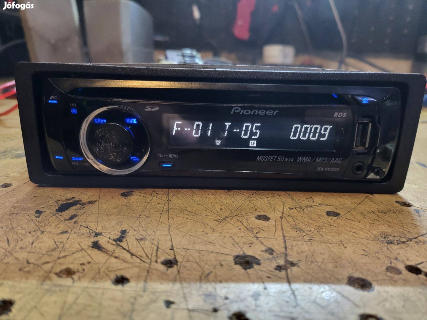 Pioneer Deh-P4100SD fejegység (USb-sd-cd-aux)
