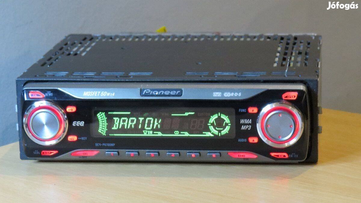 Pioneer Deh-P6700MP cd mp3 rádió autórádió fejegység