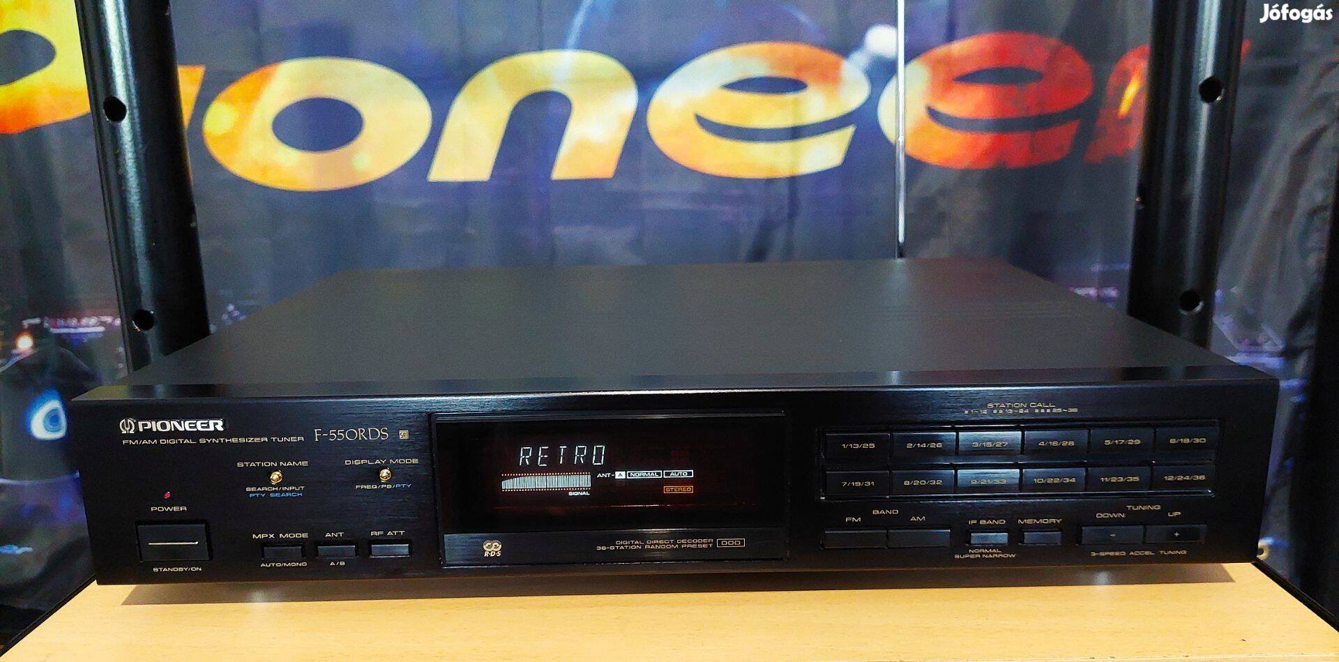 Pioneer F-550RDS Hi-Fi Tuner.Top állapot