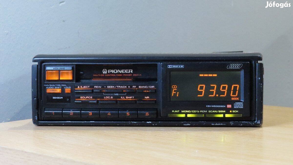 Pioneer KEH-M5000SDK retro autorádio radio - hibás