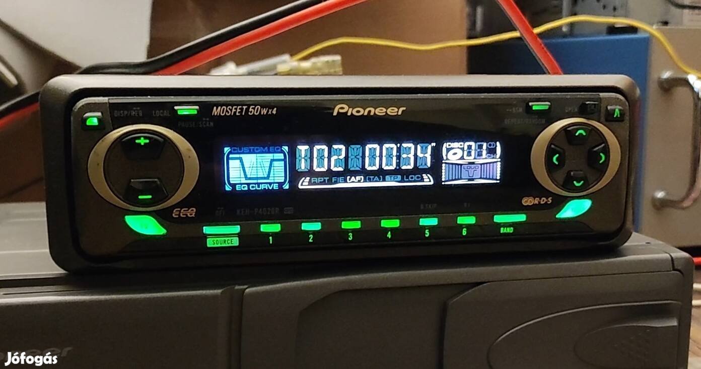 Pioneer KEH-P4020R retro autórádió fejegység