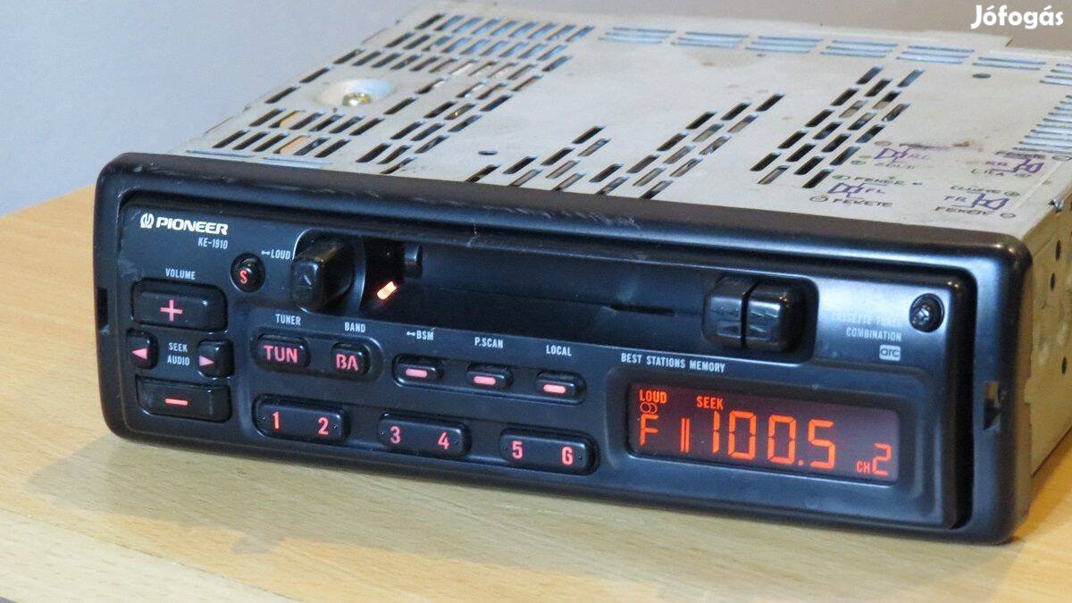 Pioneer KE-1910 régi kazettás retro magnó rádió