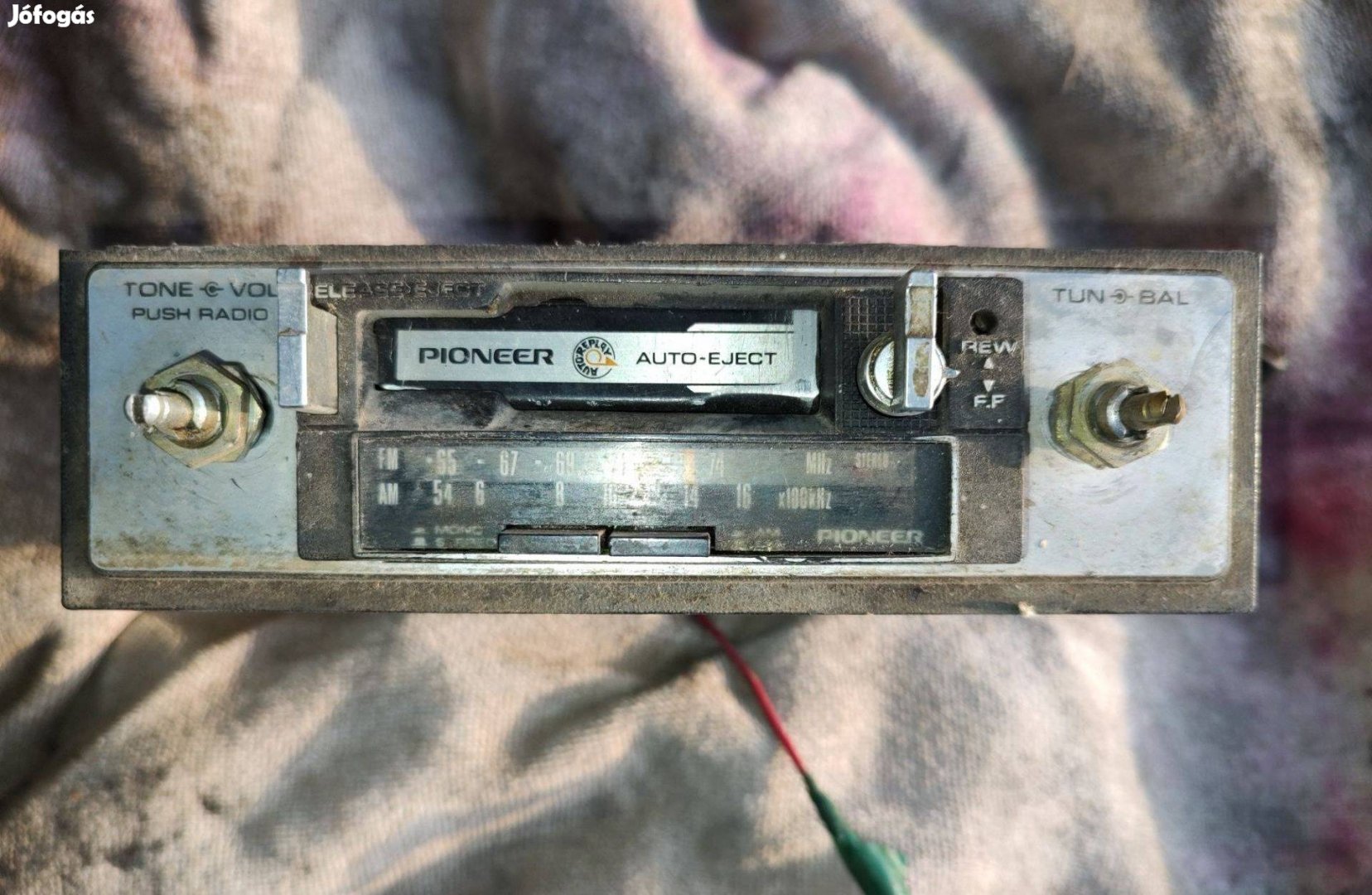 Pioneer KP 2500A retro, veterán autórádió rádiósmagnó