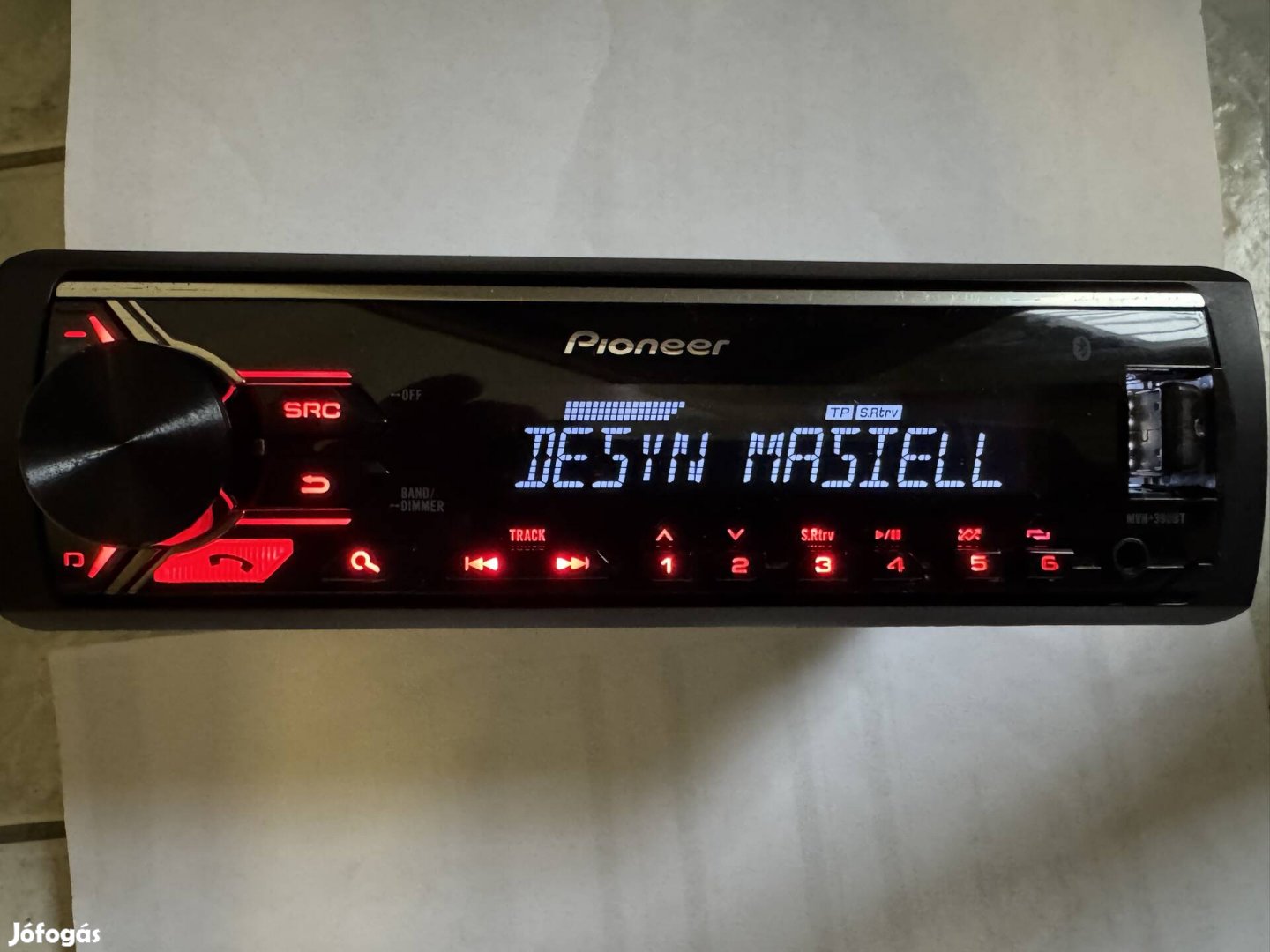 Pioneer Mvh-390bt usb/aux/bluetooth/spotify ingyen csomagküldés