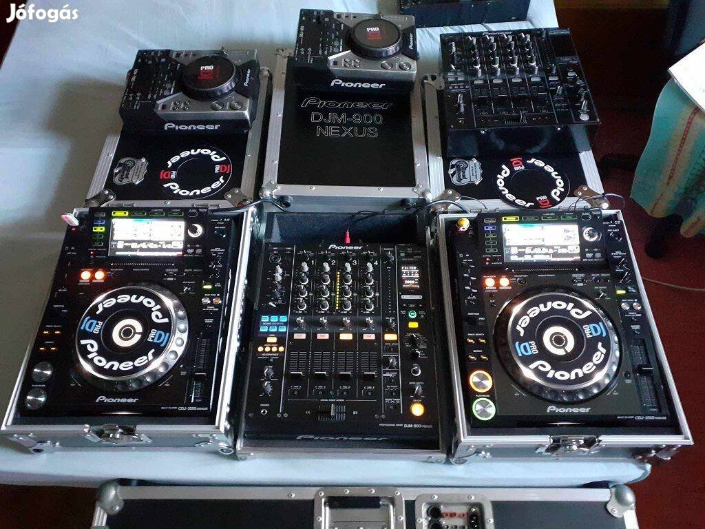 Pioneer Nexus szett Cdj 2000Nxs, Djm 900Nxs + rack. Csere is