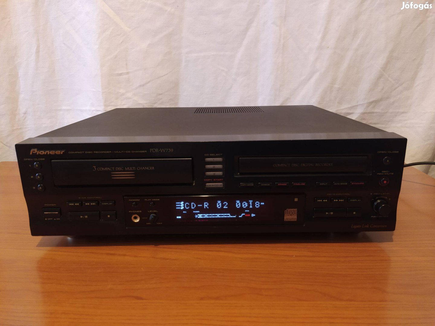 Pioneer PDR-W739 cd felvevő és lejátszó hibás állapotban