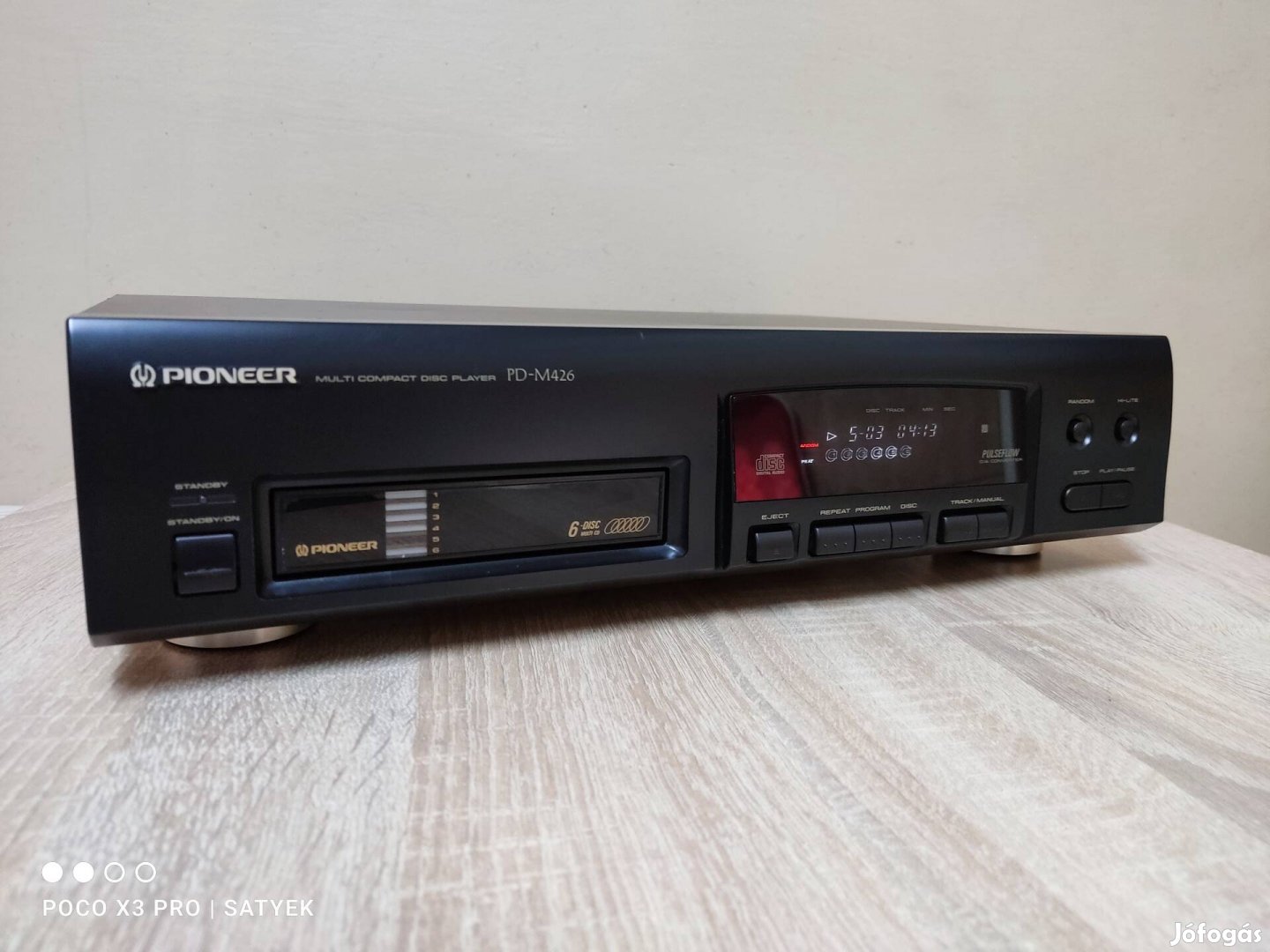 Pioneer PD-M426  hifi cd lejátszó deck , 6 cd-s váltó 