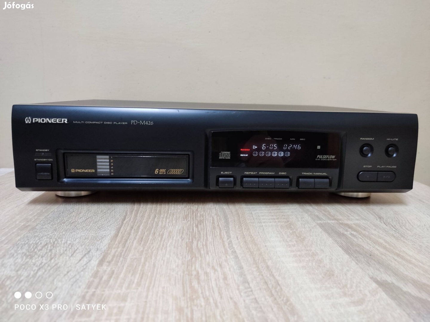 Pioneer PD-M426 hifi cd lejátszó , 6 cd-s váltó