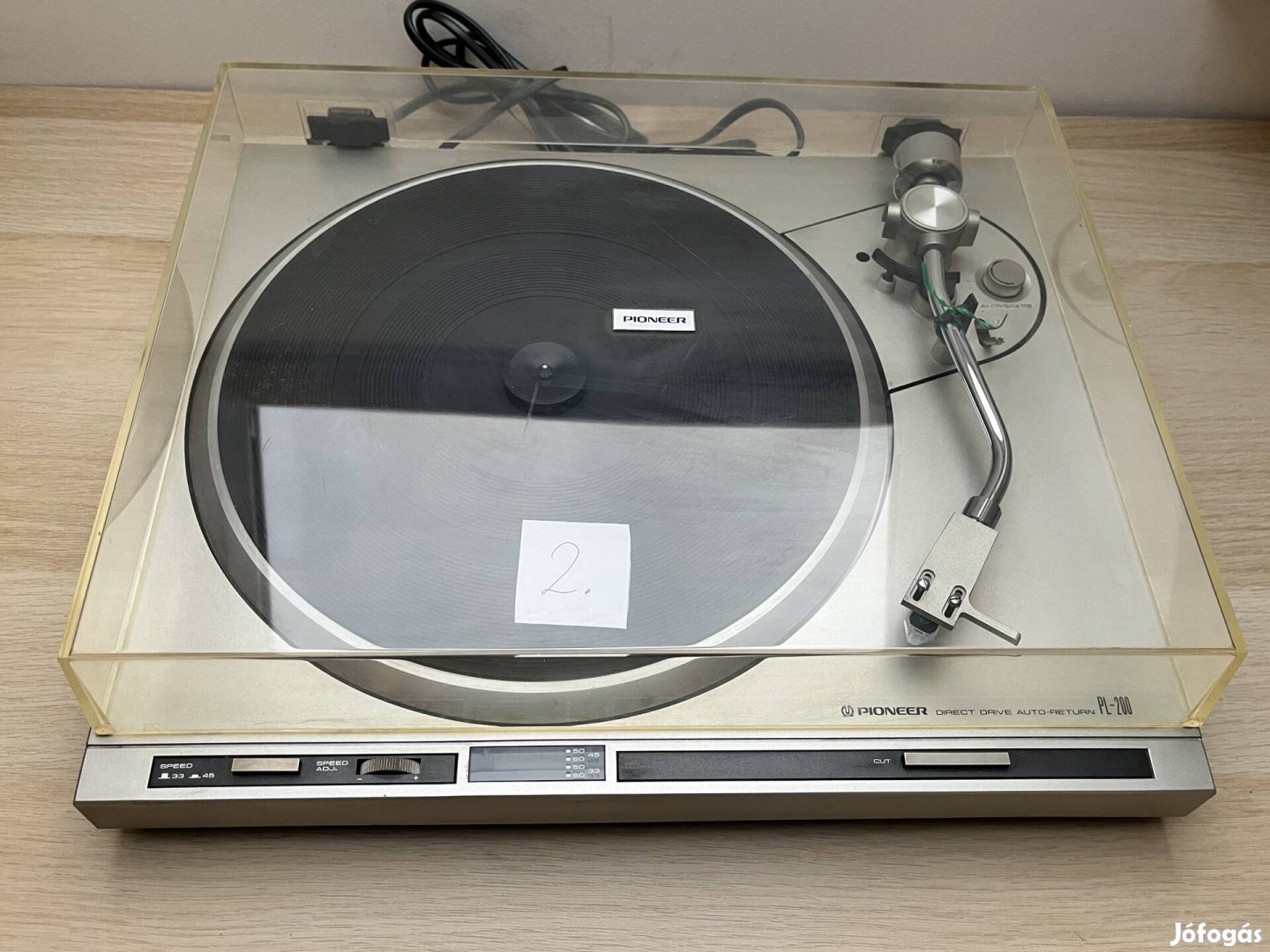 Pioneer PL-200 nr.2 lemezjátszó szervizelve Audio-Technica