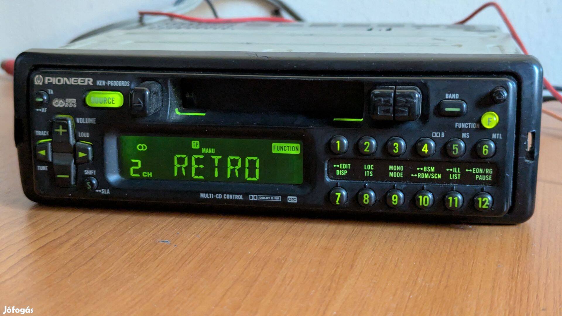 Pioneer RDS retro autórádió 1994