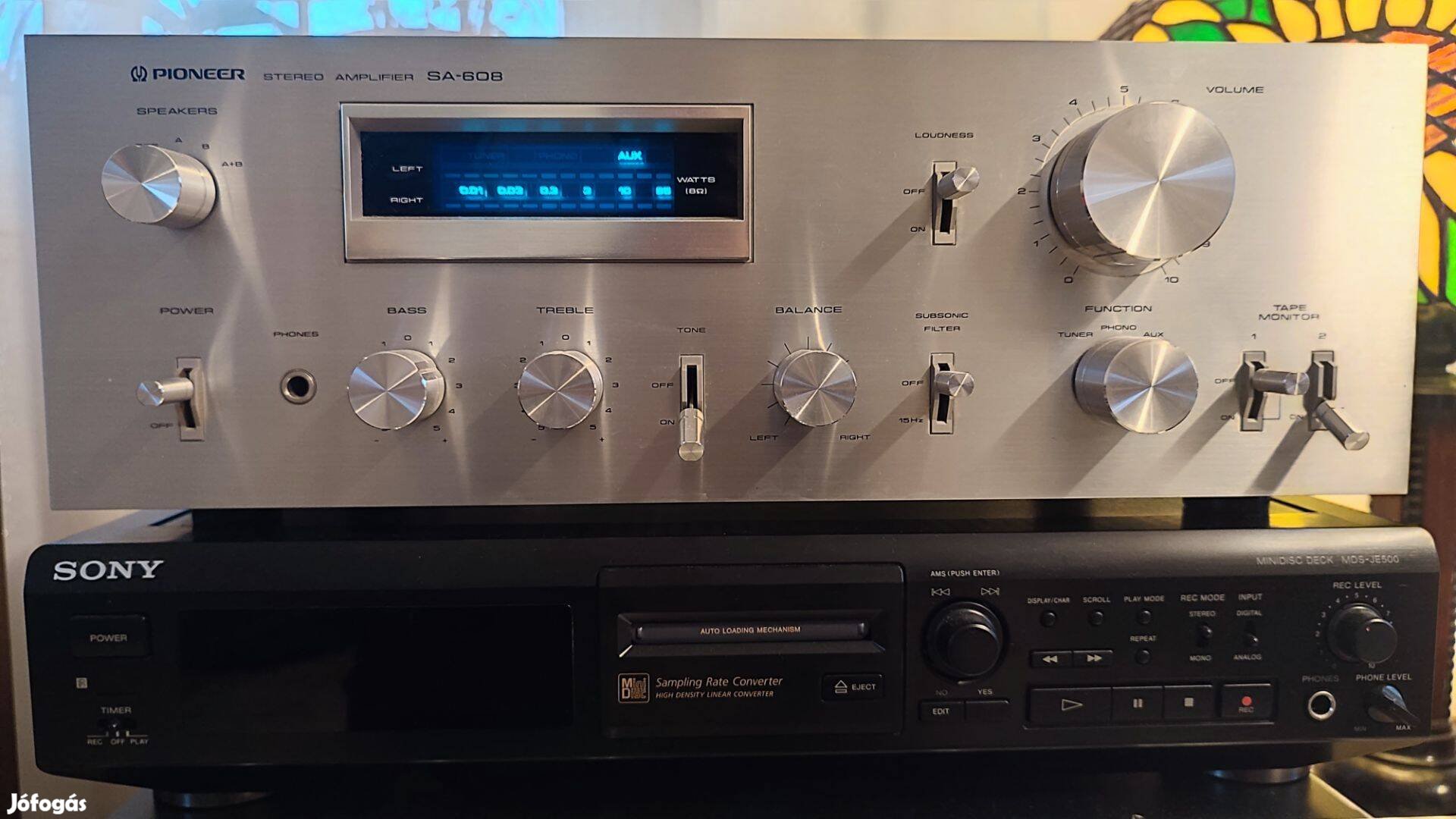 Pioneer SA-608 hi-fi sztereo integrált erősítő