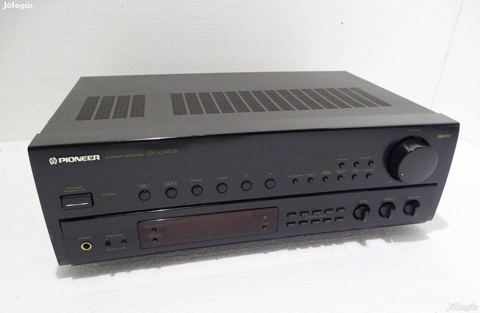 Pioneer SX-304RDS sztereó erősítő rádió erősítő fekete