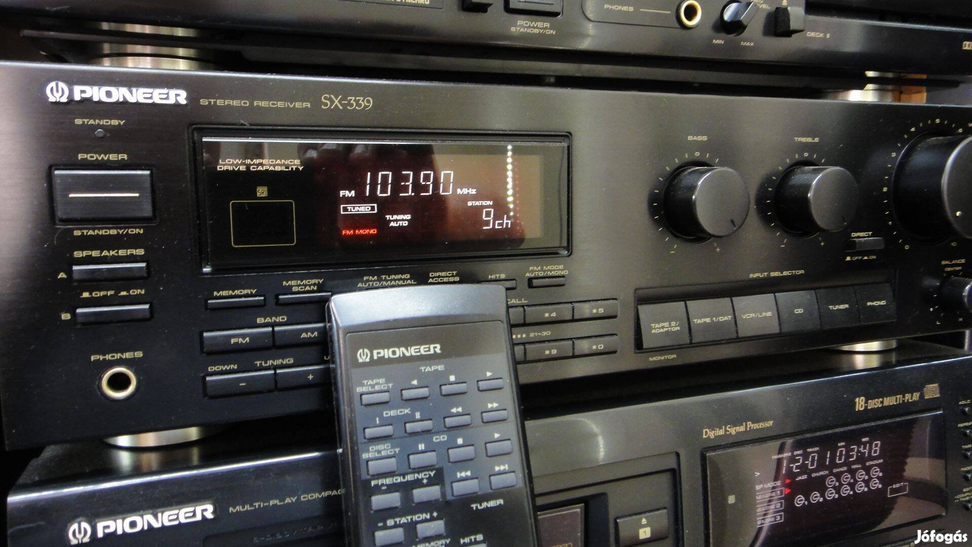 Pioneer SX 339 Ritka Szép,Távval !!!