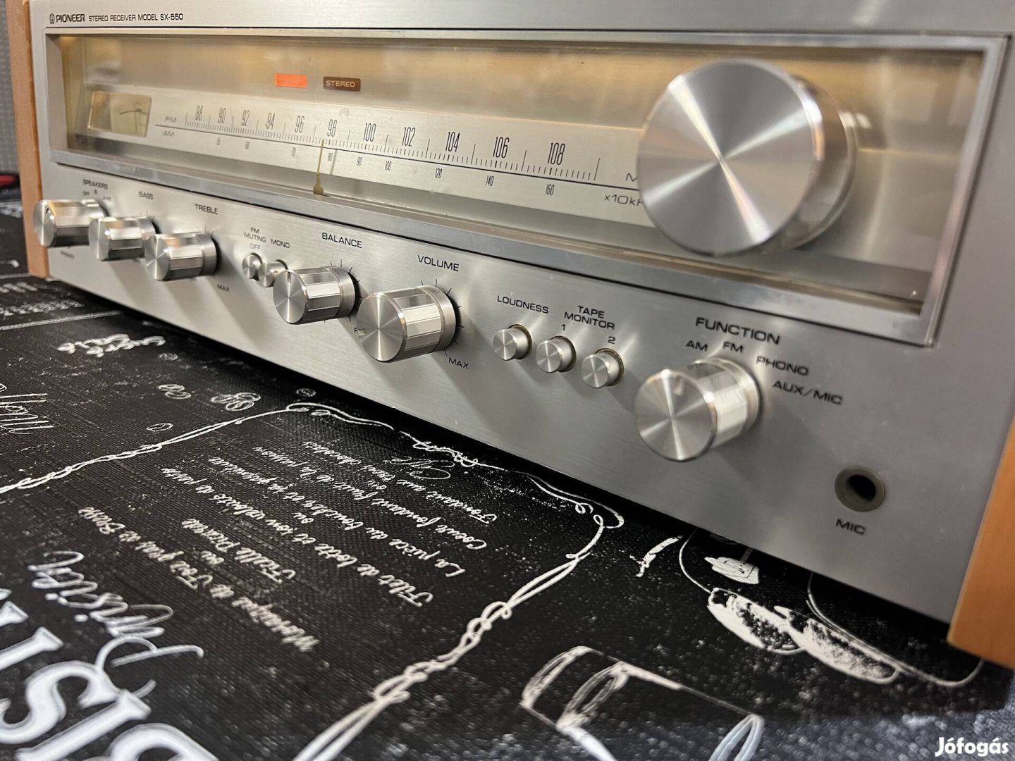 Pioneer SX-550 szép hangú és megjelenésű rádiós erősítő / receiver