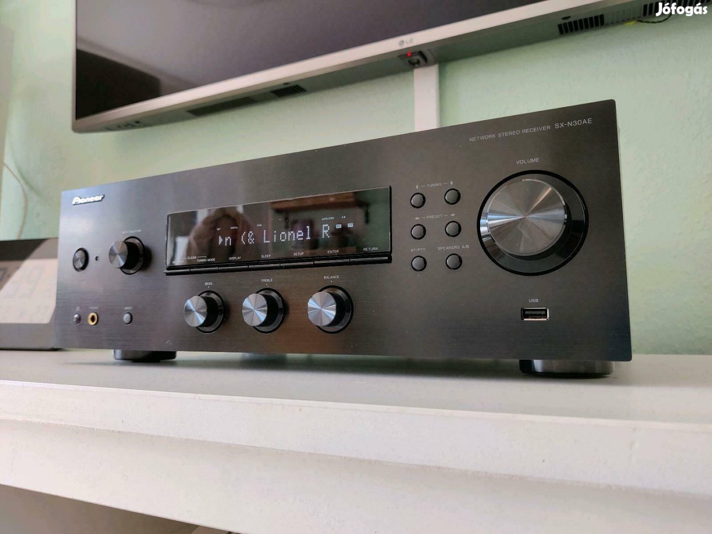 Pioneer SX-N30AE sztereó hálózati rádióerősítő  újszerű még garis