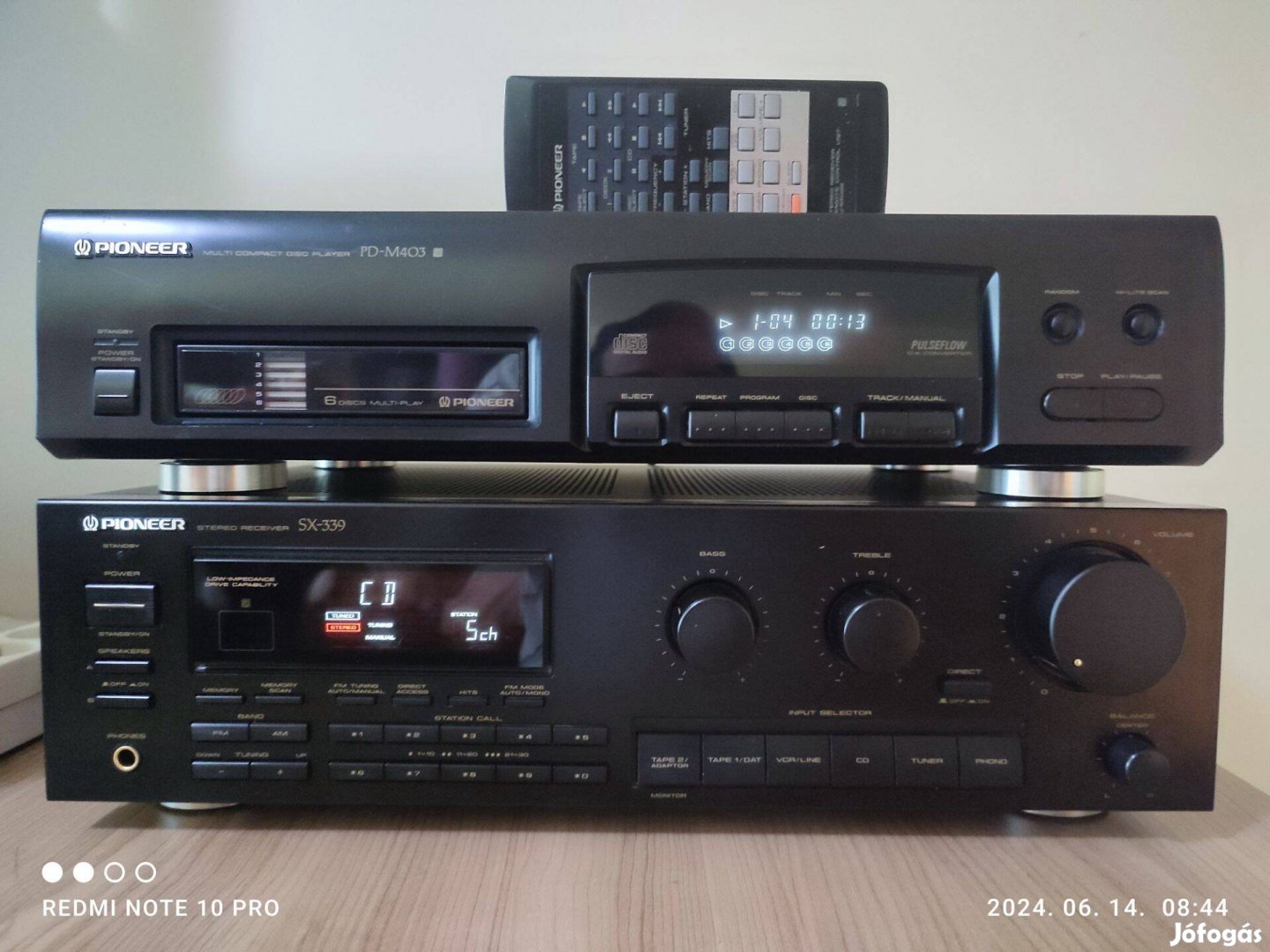 Pioneer SX -339 Stereo Receiver (Hibátlan gyüjtői állapot!)