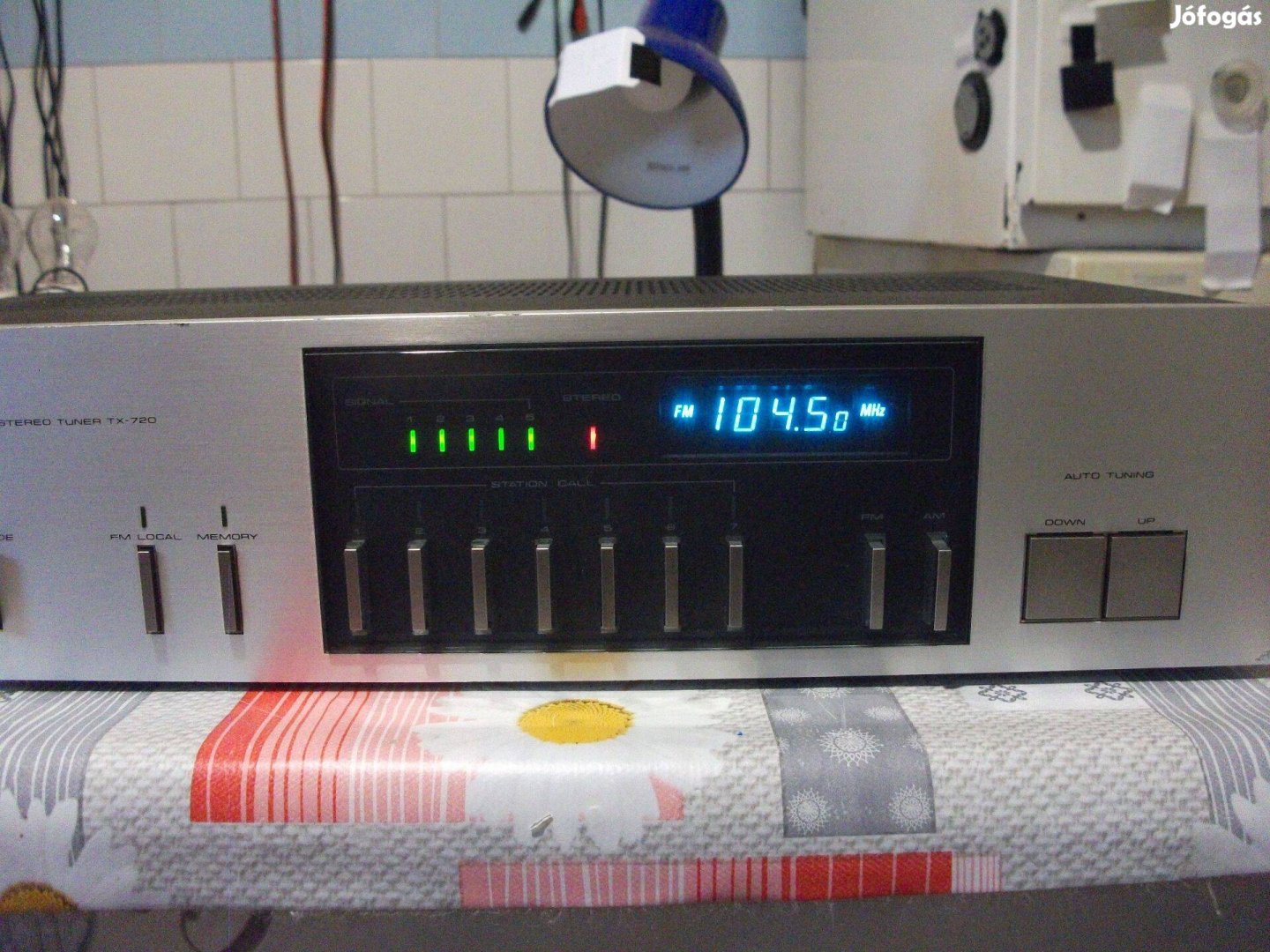 Pioneer TX - 720 Tuner rádió - kék korszak